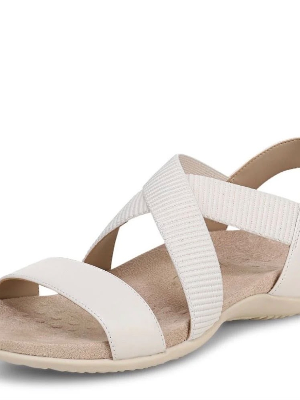 Vionic Women's Cream Crisscross Slide Sandal Size 9 NWT. - Picture 2 of 7